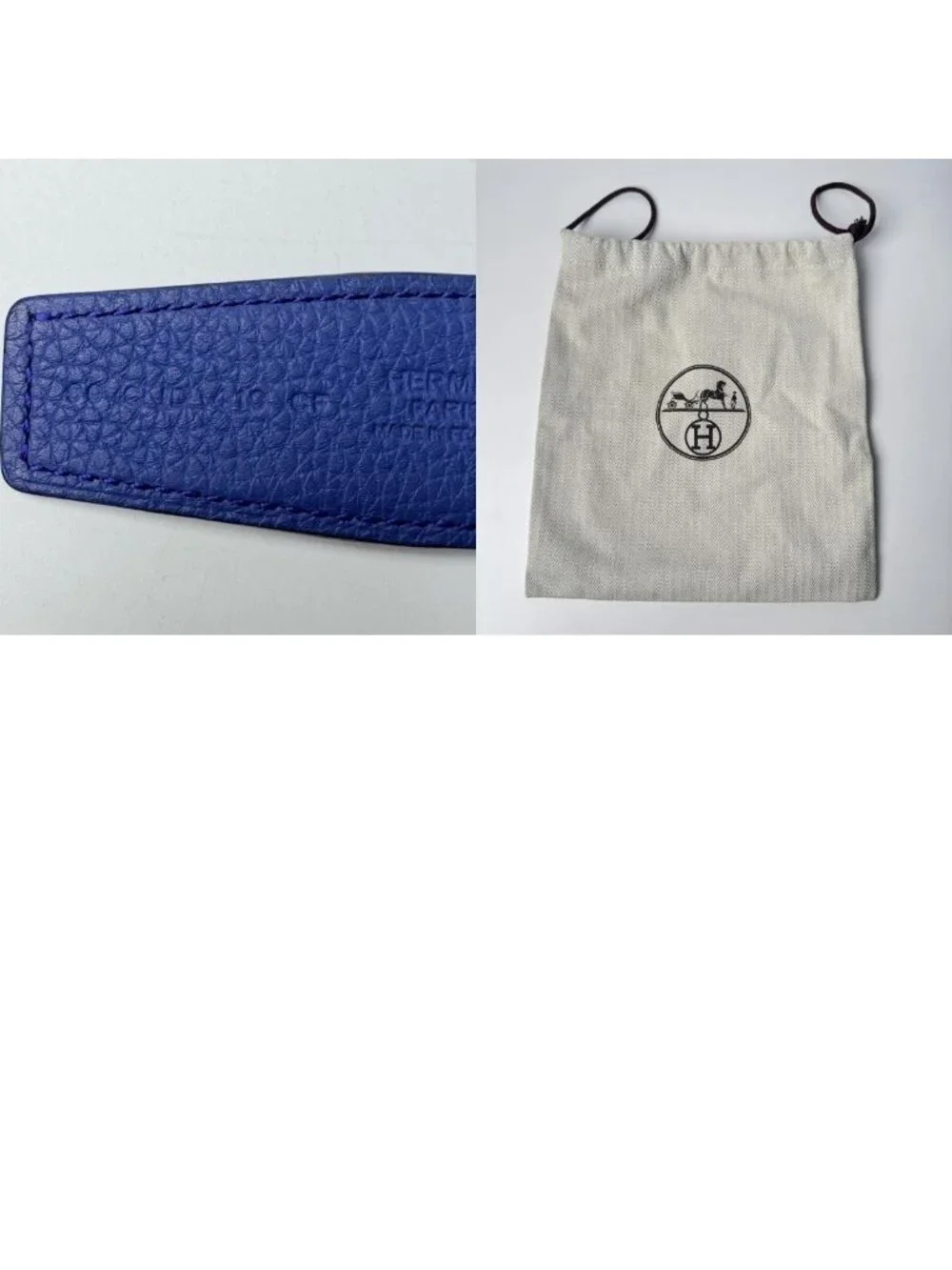 Hermes Belt Reversible Black Blue